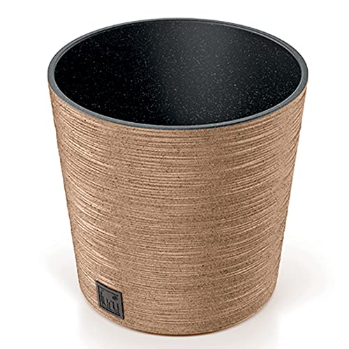 Ockerfarbenes Pflanzgefäß mit Behälter, Kollektion FURU, 30 x 30 x 27 cm, Inhalt 15 L. Ockerfarbenes Pflanzgefäß mit Behälter, Kollektion FURU, 30 x 30 x 27 cm, Inhalt 15 L. von Prosperplast