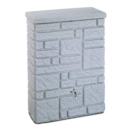 PROSPERPLAST Regentonne Regenwassertank Maurano 300 Liter Granit grau aus UV-,witterungsbeständigem Material. Regenfass BZW. Regenwassertonne mit kindersicherem Deckel,hochwertigen Messinganschlüssen PROSPERPLAST Regentonne Regenwassertank Maurano 300 Liter Granit grau aus UV-,witterungsbeständigem Material. Regenfass BZW. Regenwassertonne mit kindersicherem Deckel,hochwertigen Messinganschlüssen von Prosperplast