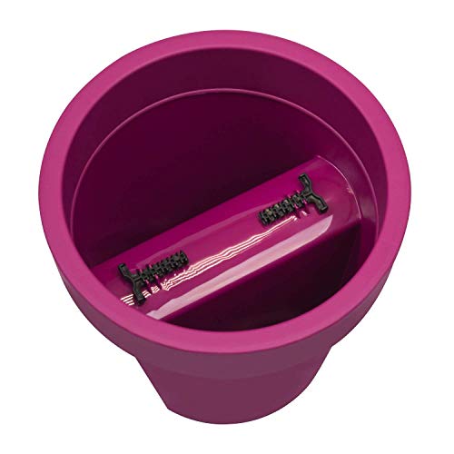 Prosper Plast dlofr250–235 C 24,5 x 24,5 x 22,5 cm "lofly" Geländer Blumentopf – Fuchsia von Prosperplast