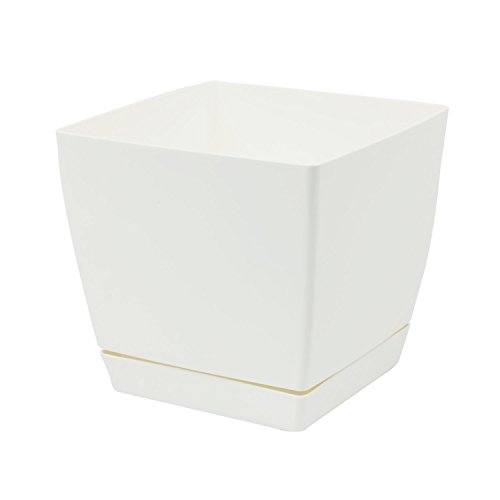 Prosper Plast dukp180-s449 18 x 18 x 16,5 cm "Coubi" Blumentopf – weiß von Prosperplast