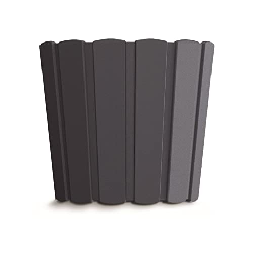 Prosperplast Blumentopf/Pflanzgefäß Kunststoff BOARDEE Basic Schwarz 0,8L - 12x10 cm von Prosperplast