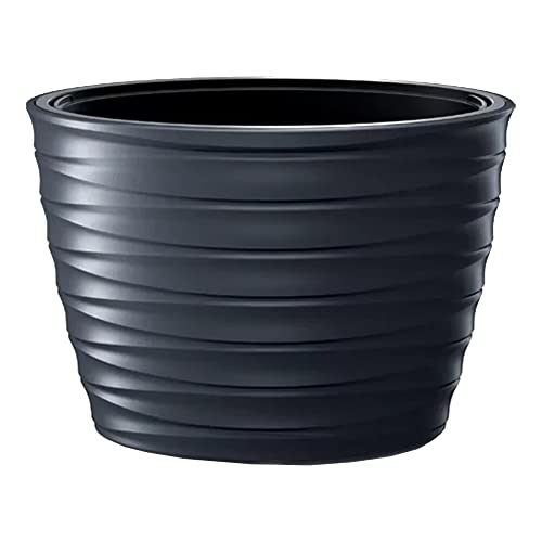 Freze -Methode - Oval 55l., Mit Ablagerung, Abmessungen (MM) 593x393x420, Anthrazitfarbe von Prosperplast