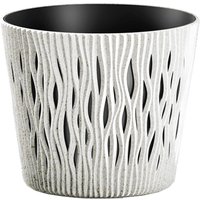 Prosperplast Blumentopf SANDY Rund Weiß 18,9 cm von Prosperplast