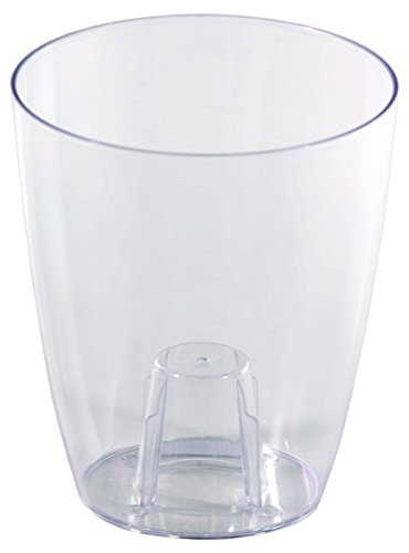 Prosperplast Blumentopf kunststoff COUBI, Transparent 1,5L - 13,2x13,2x16 cm von Prosperplast