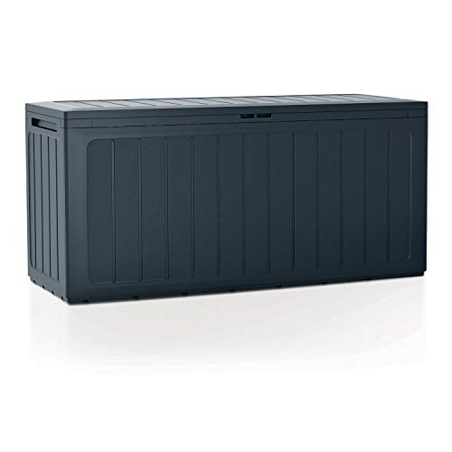 280 Liter Gartenbox Prosperplast Boardebox aus Kunststoff in der Farbe Anthrazit 116 x 43,3 x 55 cm von Prosperplast