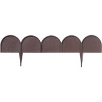 Ikra Wellpappe Gartenzaun Braun von ZANVIC