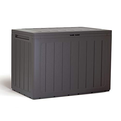 Gartenbaul 190 Liter Prosperplast Boardebox aus dunklem Ocker -Kunststoff 78 x 43,3 x 55 cm von Prosperplast