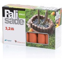 Prosperplast - Gartenzaun mit Kragen IPAL6 Braun von Prosperplast