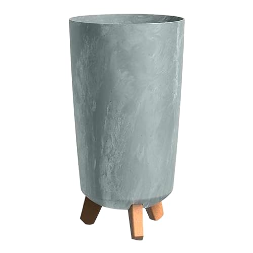 Prosperplast Gracia Tubus Slim Blumentopf in Beton-Optik, grau von Prosperplast