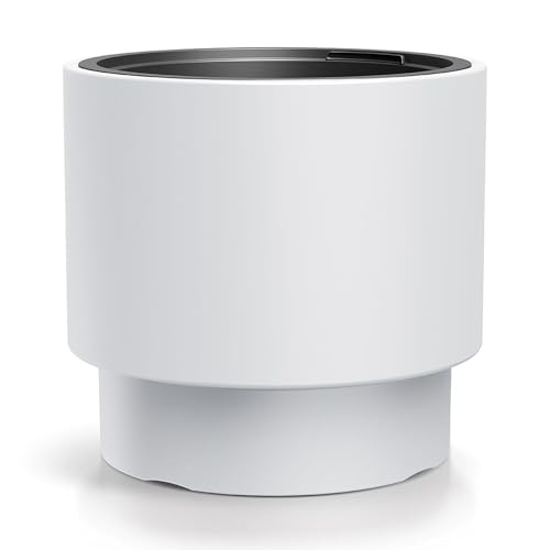 Prosperplast Blumentopf mit Einsatz 46,8 cm Heos Pflanzkübel weiß aus Kunststoff für innen außen Farbe Prosperplast Blumentopf mit Einsatz 46,8 cm Heos Pflanzkübel weiß aus Kunststoff für innen außen Farbe von Prosperplast