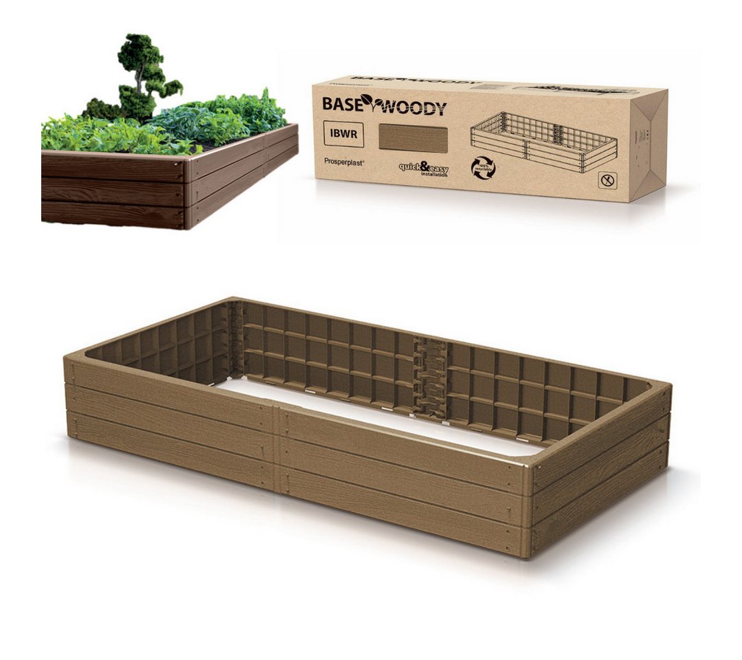 Prosperplast Hochbeet Hochbeet Gartenbett Pflanzkasten Blumenkasten Pflanzkübel Gemüsebeet Prosperplast Hochbeet Hochbeet Gartenbett Pflanzkasten Blumenkasten Pflanzkübel Gemüsebeet von Prosperplast