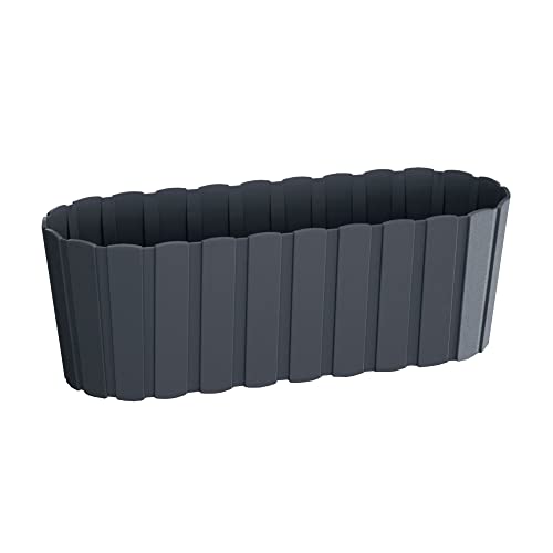 Prosperplast Jardinera für Balcón Boardee Basic 4,9l., Abmessungen (MM) 383x144x130, Anthrazitfarbe von Prosperplast