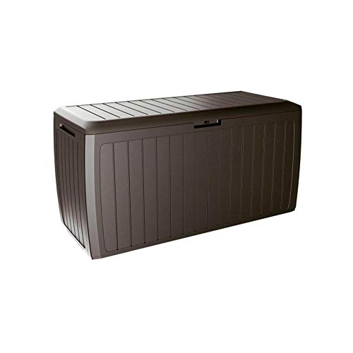 Gartenbaul 290 Liter Prosperplast Boxe Board of Dark Ocker Plastik 116,6 x 47 x 59,5 cm von Prosperplast