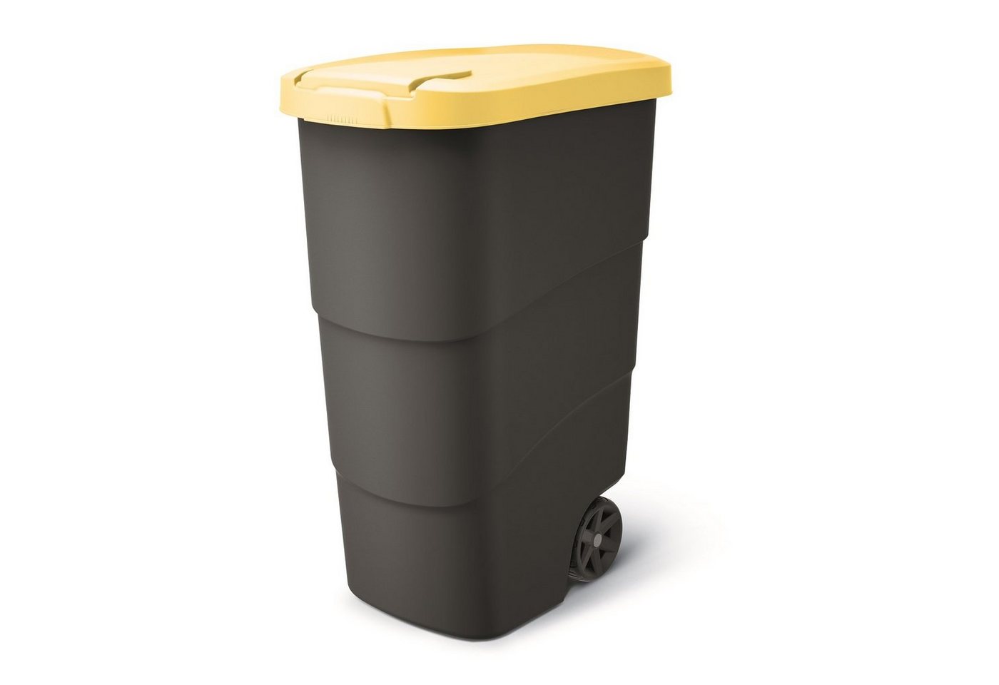 Prosperplast Mülleimer Wheeler, 90L Müllbehälter mit Rädern von Prosperplast