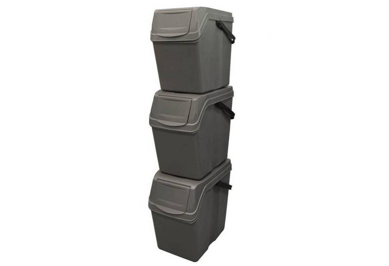 Prosperplast Mülltrennsystem ISWB25S3-405U, Sortibox Set 3x25L Mülltrennbehälter von Prosperplast