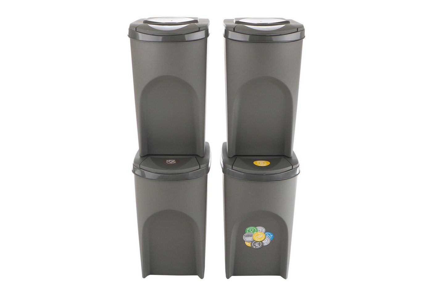 Prosperplast Mülltrennsystem Satz Mülltrennungsbehälter 4x35L, Abfallsortierkörben Prosperplast Mülltrennsystem Satz Mülltrennungsbehälter 4x35L, Abfallsortierkörben von Prosperplast