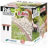 Prosper IPAK2-405U - 'Plaska' Steinpalisade, Farbe Steingrau, 383,4 x 11,5 cm, Packung mit 24 Stück. von Prosperplast