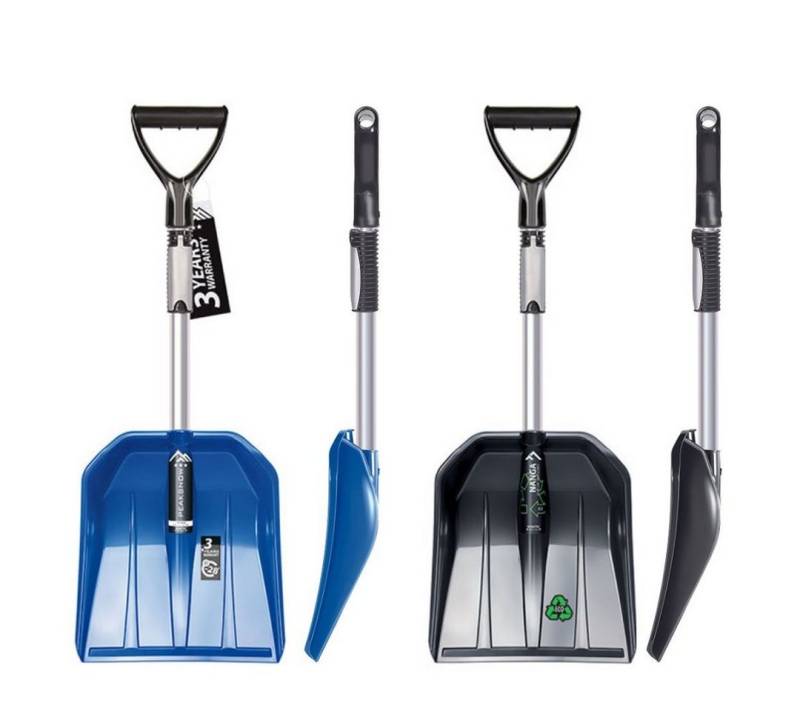 Prosperplast Schneeschieber Teleskop Auto Schneeschaufel Schneeschieber Schneeschippe KFZ, mit 100,00 cm langem Stiel, Teleskopstiel D-Griff Eco Antirutsch-Griff von Prosperplast