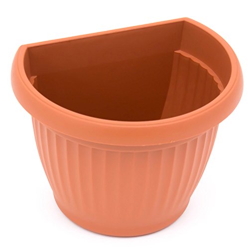 Prosperplast Super Optik abgeflachter Blumentopf Terracotta Übertöpf Garten Terasse L 270 mm von Prosperplast