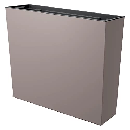 Prosperplast Urbi Case Blumenkasten für Balkon, mit Behälter, Maße (mm) 580 x 180 x 498 cm, Mocca von Prosperplast
