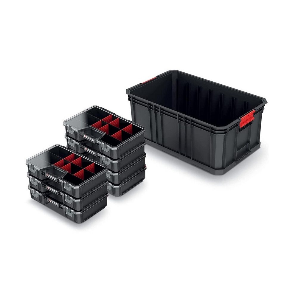 Prosperplast Werkzeugbox Prosperplast Werkzeugkiste MODULAR SOLUTION 20R - schwarz von Prosperplast