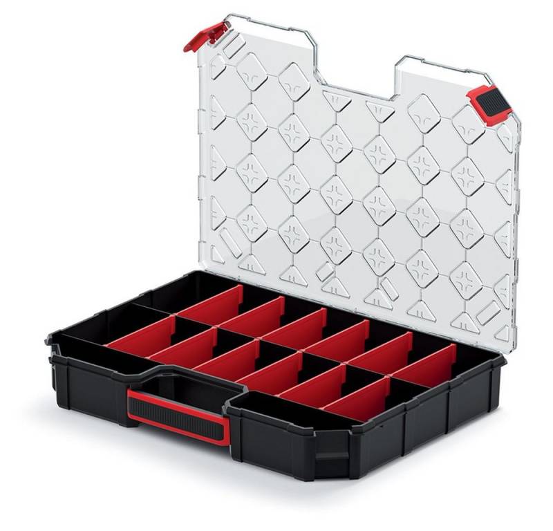 Prosperplast Werkzeugkoffer Kistenberg Sortimentsbox TAGER CARBO ORGANIZER KTGC40306S von Prosperplast
