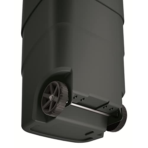 Prosperplast Wheeler 110L Müllbehälter mit Rädern und Deckel Mülltonne Müllgroßbehälter Großmülltonne Universaltonne Kunststoff (Schwarz) von Prosperplast