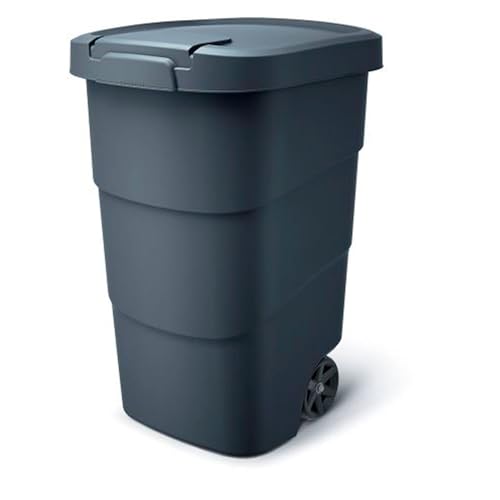 Wheeler Gartenabfallbehälter mit Metallschaft WHEELER 110L., Abmessungen (mm) 540x496x852, Farbe Anthrazit von Prosperplast