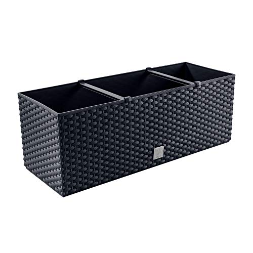 Rechteckiger Gärtner 17 Liter mit automatischer Schokoladenfarbe 52x20x19cm Rechteckiger Gärtner 17 Liter mit automatischer Schokoladenfarbe 52x20x19cm von Prosperplast