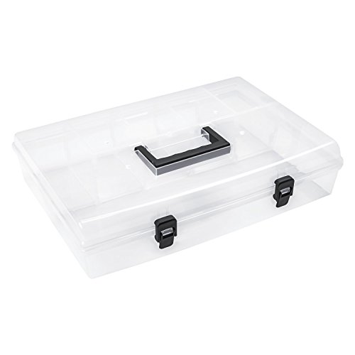 Sortimentskasten Koffer Organizer Box transparent 6 Fächer Deckel Haushatskiste Sortimentskasten Koffer Organizer Box transparent 6 Fächer Deckel Haushatskiste von Prosperplast