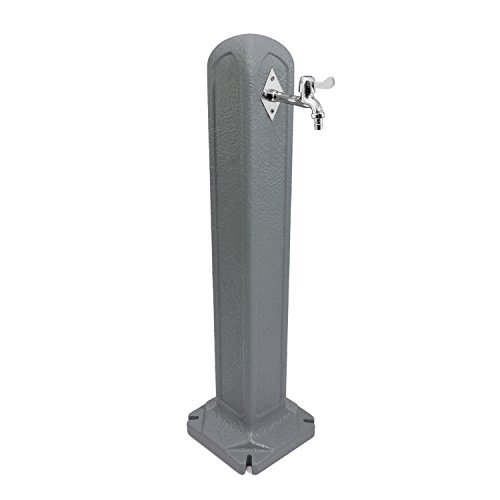 Wasserzapfsäule H 91,5 cm Garten Wassertanker grau Wasserhahn Bewässerung Kunststoff Gartenschlauch Wasserzapfsäule H 91,5 cm Garten Wassertanker grau Wasserhahn Bewässerung Kunststoff Gartenschlauch von Prosperplast