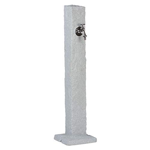 Wasserzapfstelle grau Wasserentnahmestelle Natura Farbe granit aus hochwertigem Kunststoff mit Wasserhahn. Die Wasserzufuhr erfolgt über ein handelsübliches Schlauchstecksystem auf der Rückseite Wasserzapfstelle grau Wasserentnahmestelle Natura Farbe granit aus hochwertigem Kunststoff mit Wasserhahn. Die Wasserzufuhr erfolgt über ein handelsübliches Schlauchstecksystem auf der Rückseite von Prosperplast