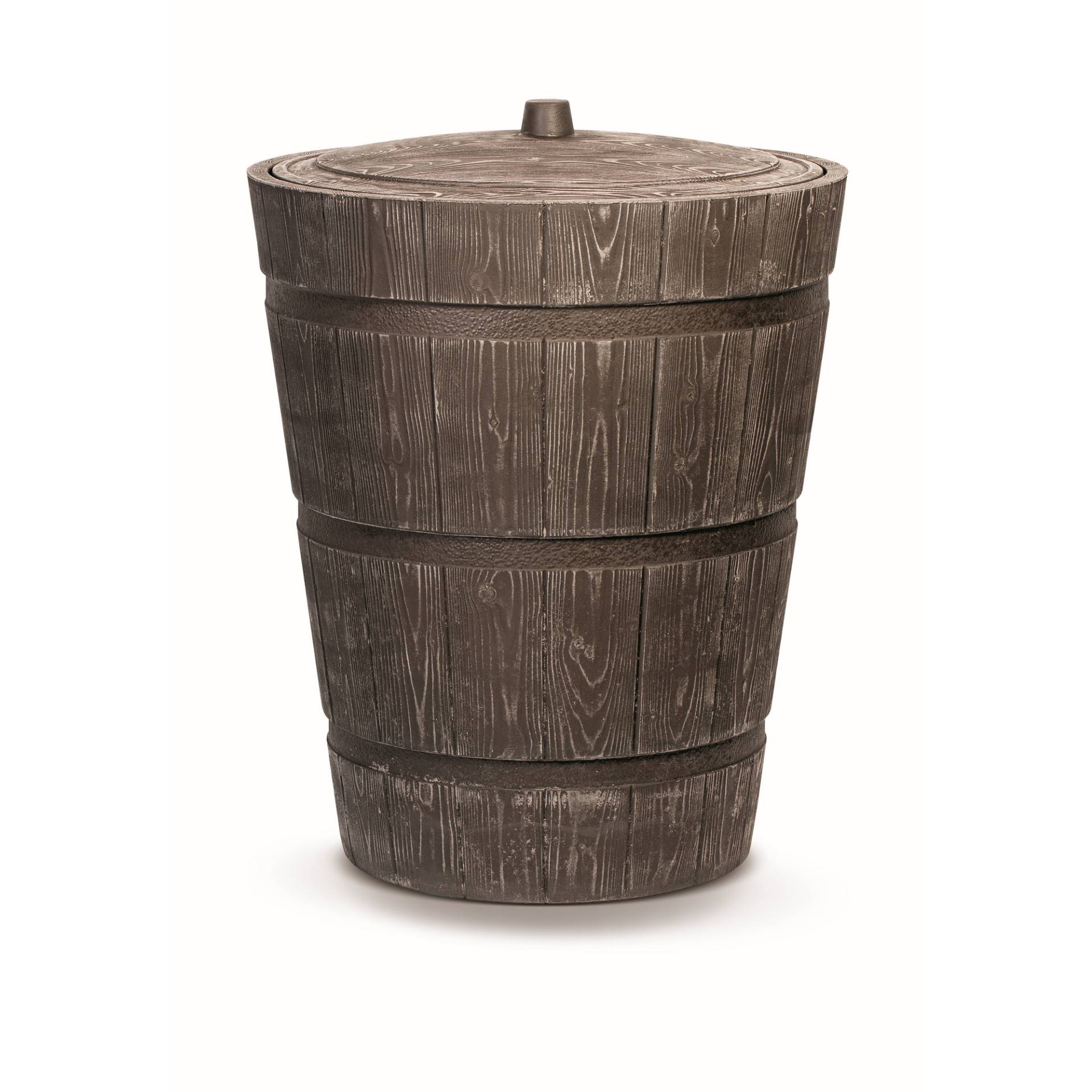 prosperplast Regentonne 'Rustico' braun Ø 275 l mit Deckel von Prosperplast