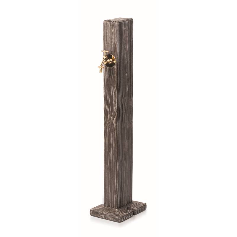 prosperplast Wasserzapfsäule 'Forest' Holzoptik dunkelbraun 100 cm von Prosperplast
