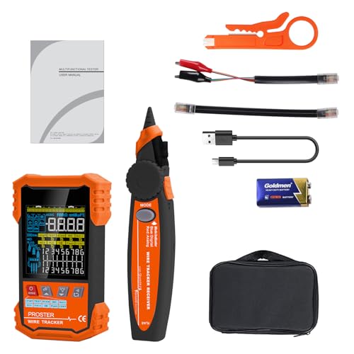 Proster NetzwerkKabeltester mit POE-Funktion - Multifunktions-Kabeltester mit Aufbewahrungstasche Proster NetzwerkKabeltester mit POE-Funktion - Multifunktions-Kabeltester mit Aufbewahrungstasche von Proster