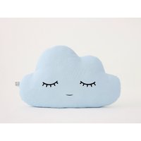 Babyblaues Wolkenkissen ~ Kinderzimmer Deko Für Jungen Wolkenförmiges Kissen von ProstoConcept