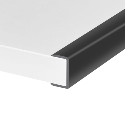 Gummikantenleiste, selbstklebende U-förmige Kantenleiste für Schranktürkanten, Schubladenoberseiten, Schreibtische, flexibler Möbelkantenschutz, Größe 32 mm, passend für 30–33 mm, Länge 3 m von Protalwell