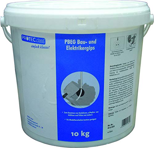 Bau- & Elektrikergips 10kg Eimer PROTEC.CLASS PBEG von Protec.class