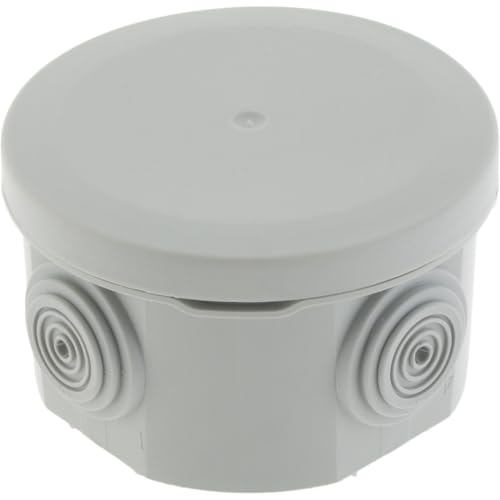 Protec, No Airbox-Anschlussdose IP55 Ø70x42mm Weiß mit 4 seitlichen Einlässen Ø4/14/16/20mm, Bi-Injection-Nippel, Stoßfestigkeit IK07, Temperaturen -40°C bis +100°C, Clip-on-Abdeckung Protec, No Airbox-Anschlussdose IP55 Ø70x42mm Weiß mit 4 seitlichen Einlässen Ø4/14/16/20mm, Bi-Injection-Nippel, Stoßfestigkeit IK07, Temperaturen -40°C bis +100°C, Clip-on-Abdeckung von PROTEC