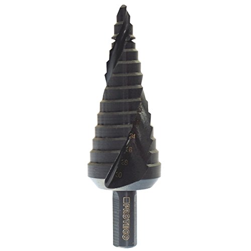 Proteco-Werkzeug® HSS TIAlN Titan Profi Stufenbohrer Schälbohrer Konusbohrer Metallbohrer 6-30 mm von Proteco-Werkzeug