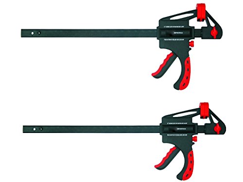 Proteco-Werkzeug® Set 2 Stück Schnellspannzwingen 600 mm x 63 mm Einspanntiefe Einhandzwingen Spreizzwingen Spannzwingen Schraubzwingen von Proteco-Werkzeug