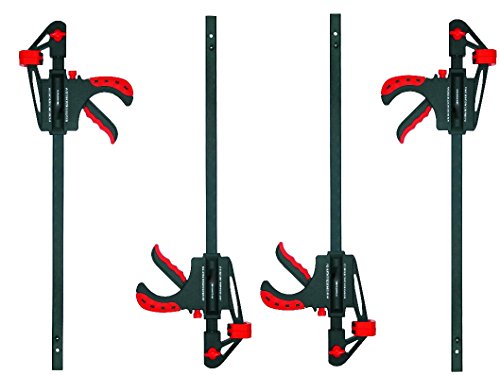 Proteco-Werkzeug® Set 4 Stück Schnellspannzwingen 300 mm x 63 mm Einspanntiefe Einhandzwingen Spreizzwingen Spannzwingen Schraubzwingen von Proteco-Werkzeug