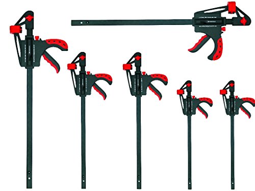 Proteco-Werkzeug® Set 6 Teile Schnellspannzwingen 300/450 / 600 mm Einhandzwingen Spreizzwingen Spannzwingen Schraubzwingen von Proteco-Werkzeug