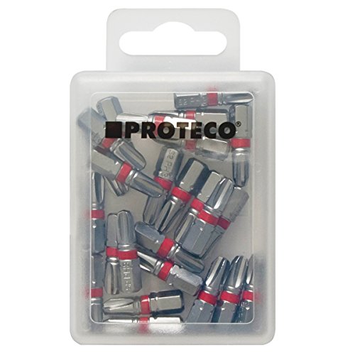 Proteco-Werkzeug 25 St Profi Bit Bits Bitsatz PH 2 C6 3 x 25 mm Bitset Trockenbaubits von Proteco-Werkzeug