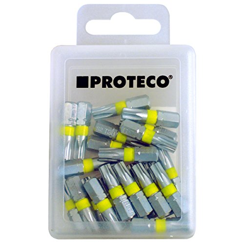 Proteco-Werkzeug 25 St Profi Bit Bits Bitsatz TX 15 Torx 15 C6 3 x 25 mm von Proteco-Werkzeug