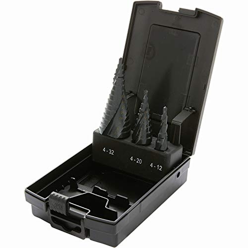 Proteco-Werkzeug® HSS Titan TIN TiALN Profi Stufenbohrer Set Edelstahl Konusbohrer Schälbohrer Metallbohrer Satz 3-tlg. Proteco-Werkzeug® HSS Titan TIN TiALN Profi Stufenbohrer Set Edelstahl Konusbohrer Schälbohrer Metallbohrer Satz 3-tlg. von Proteco-Werkzeug