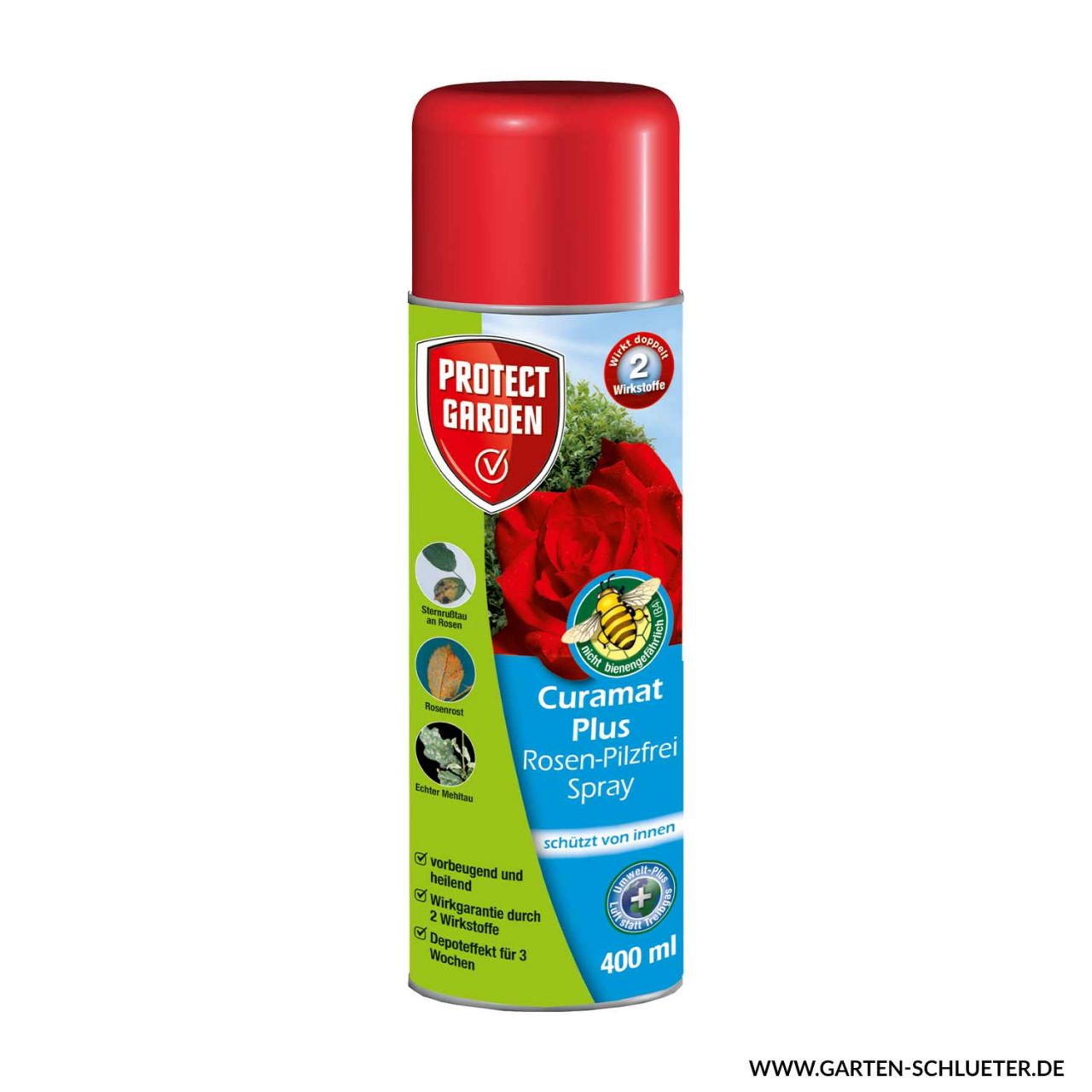 Protect Garden Rosen-Pilzfrei-Spray 'Curamat Plus' - 400 ml von Protect Garden