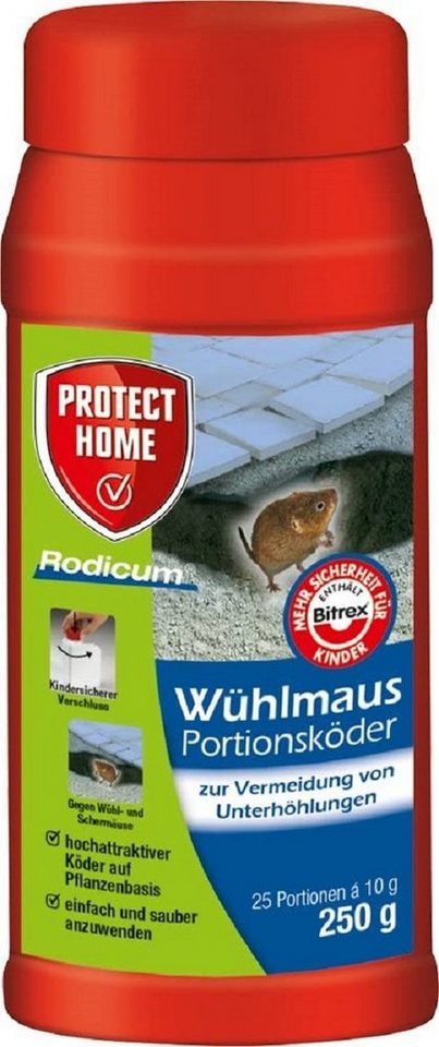 Protect Home Gift-Wühlmausköder Protect Home Rodicum Wühlmaus Portionsköder Rodicum 250 g von Protect Home