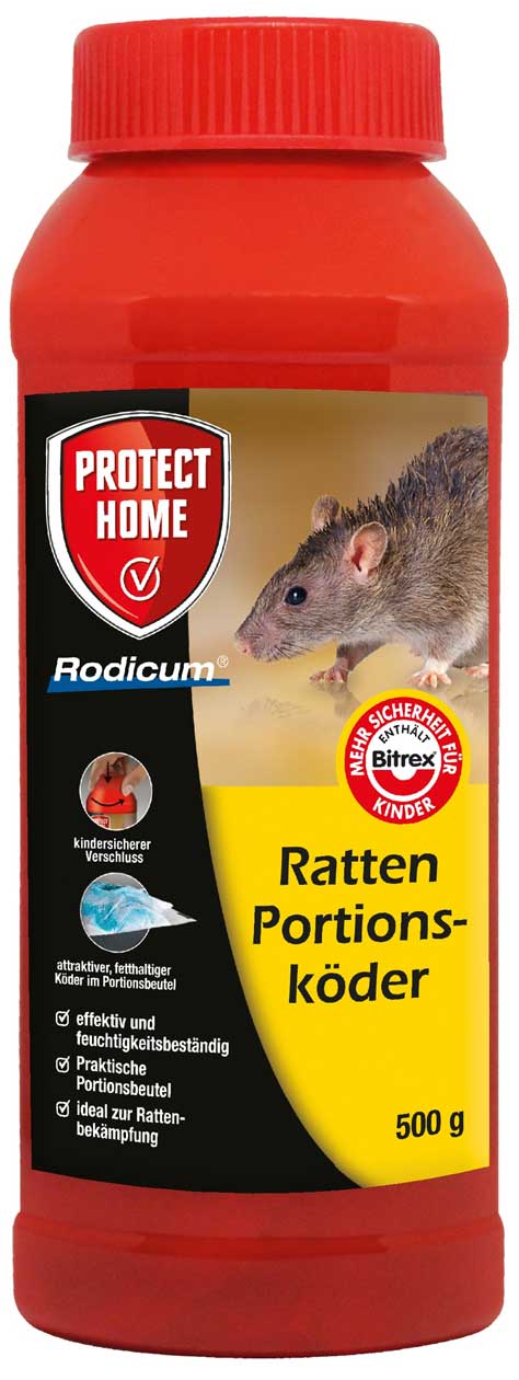 Protect Home Rodicum Ratten Portionsköder 500 g von Protect Home