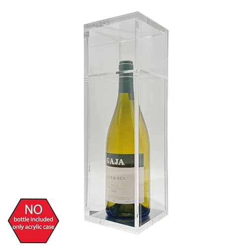 Protect Shield Acryl Box für Spirituosen/Weinflaschen - Aufbewahrungsbox mit schiebbarer Öffnung - 1cm Dicke ACRYLBOX UV Schutz (1,5) von Protect Shield